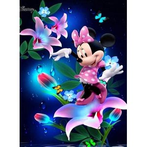 Diamond painting Disney Minnie 50x70 ronde steentjes