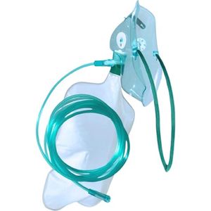 Zuurstofmasker met Hoge Concentratie en Reservoirzak - Comfortabel en Efficiënt voor Volwassenen