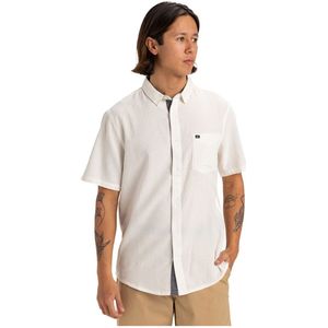 Quiksilver Time Box Overhemd Met Korte Mouwen Wit 2XL Man