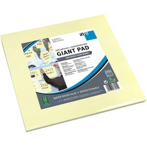 Info Notes Notitieblok  Giant Pad 30 X 30 Cm Geel 50 Vel - IN-8754-01