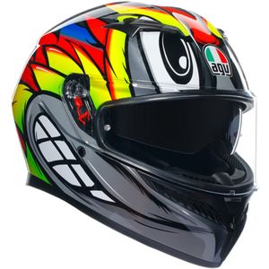 AGV - K3 E2206 Mplk Birdy 2.0 - Helm - Grijs Geel Rood