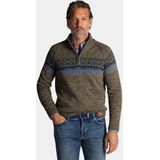 NZA - Groene - Knitwear Trui - Half Zip - 100% Katoen - Regular Fit