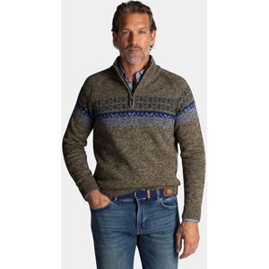 NZA - Groene - Knitwear Trui - Half Zip - 100% Katoen - Regular Fit