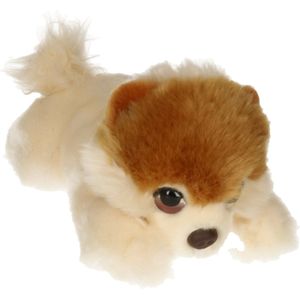 Keel Toys - Pomeranian - Honden Knuffel - Lichtbruin/Beige - Pluche - 25 cm