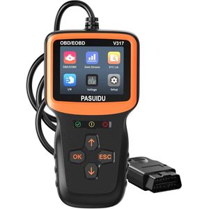 OBD2 Autodiagnosescanner voor Voertuigen na 2000 - Bluetooth Foutlezer met OBDII Functies en HD Scherm