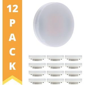 WarmDim LED Lamp GX53 - Dimbaar warm wit licht - 6W vervangt 48W - 12PACK