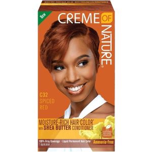 CREME OF NATURE - LIQUID HAIR COLOR SPICED RED C32