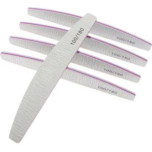 New Age Devi - Vijlen van Topkwaliteit - Half Moon - 15 stuks - Half Moon - Professioneel - Acryl- Gel -Polygel - Gel Nagellak - Nagels Perfect Gevijld met 100/180 Grit