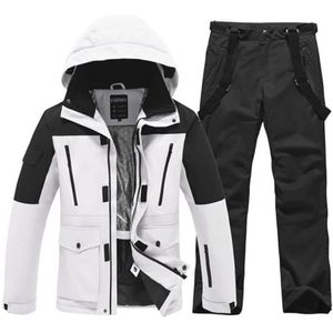 2-delige waterdichte en winddichte skipak voor heren - ideale set voor skiën en snowboarden