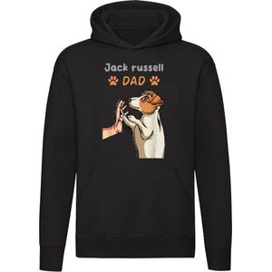 Jack Russell Hoodie | hond | huisdier | dieren | dierendag | schattig | cute | Unisex | Trui | Sweater | Capuchon | Zwart