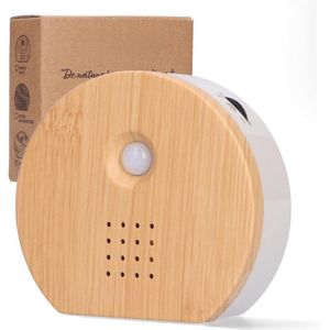 Vogelhuisje Met Geluid - Bird Box - Vogelgeluiden Huisje Met Sensor - Vogelgeluiden Huis Voor Op Toilet - Incl. Batterijen En Natuurlijke Vogel, Oceaan En Jungle Geluiden - Bewegingsmelder - Toilet - Woonkamer - WC - Badkamer - Kantoor - Hout - WC K