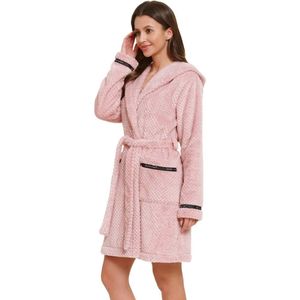 Doctor Nap Badjas Fleece Dames | Blush Rose SWW.5208 XL