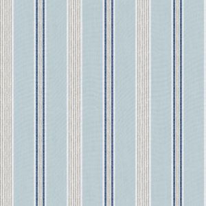 Blooming Garden 6 - Retro Strepen - Vliesbehang - Behang - Muurdecoratie - Wanddecoratie - Blauw - 0,53 x 10,05 M.