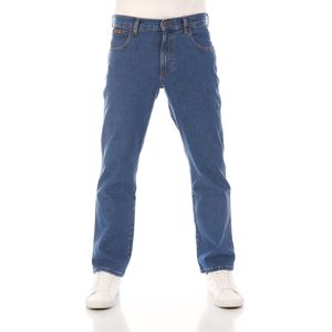 Wrangler Heren Jeans Texas Stretch regular/straight Fit Blauw 44W / 32L Volwassenen Denim Jeansbroek