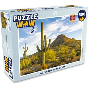 Puzzel Cactussen in Arizona - Legpuzzel - Puzzel 500 stukjes