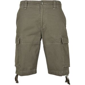 Vintage Shorts korte broek met zijzakken Olive - XL