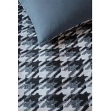 Riviera Maison Pied de Poule kussensloop - Blauw - 60x70