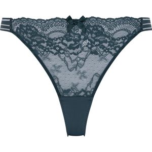 Hunkemöller Dames Lingerie String Sully - Groen - maat L