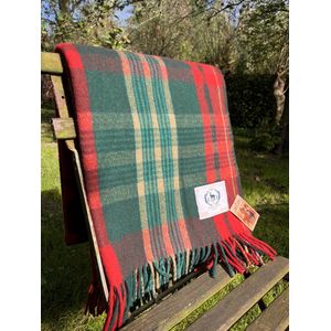 Wollen Tartan plaid New Brunswick - warm - dik - zacht - kwalitatief - Schotland - kerstdeken