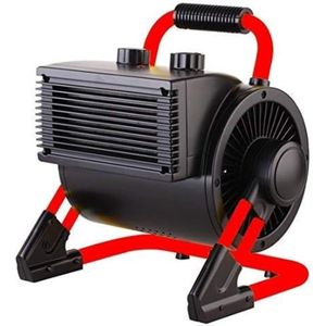 Werkplaatskachel - Bouwkachel - Werkplaats heater - 25 x 30 x 32 cm - Zwart/Rood - 2 kW