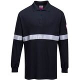 Poloshirt - Antistatisch - Langemouwen - Reflecterende Strepen - UPF 50+