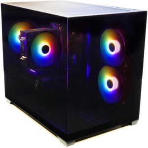 AMD Ryzen 7 - 5700G 8-Core Game PC - Aquariumcase met aRGb Towercooler (+25% CPU Performance) - RX Vega 8 - 32GB RAM - 1TB SSD - Windows 11 Pro - Gamdias Aura GC10M - Gratis 300Mbps WiFi Dongle