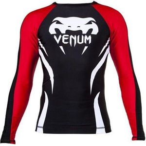 Venum Electron 2.0 Rash Guard Zwart Lange Mouwen