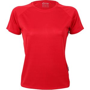 Damessportshirt 'Tech Tee' met korte mouwen Red - XS