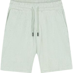 Malelions - Monogram Towelling Shorts - Licht Turquoise - Katoen/Polyester