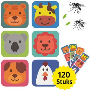 Twenty4seven® Anti Muggen Stickers - 120 Stuks - Citronella Sticker - Muggenstickers Voor Volwassenen & Kinderen