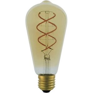 VITO LED Filament Edisonlamp ST64 E27 - 4W (vervangt 40W) - 400lm - 2200K (Amber) - 220-240V - Energiezuinig