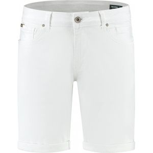 Purewhite - Heren Skinny fit Denim Shorts - White - Maat 36