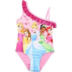 Disney Princess Badpak - Roze - Ariël - Tiana - Doornroosje - Belle - Rapunzel - Maat 98/104