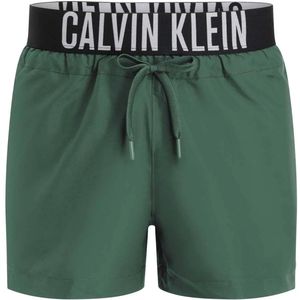 Calvin Klein Swimwear Zwemshorts  smaragd / zwart / wit