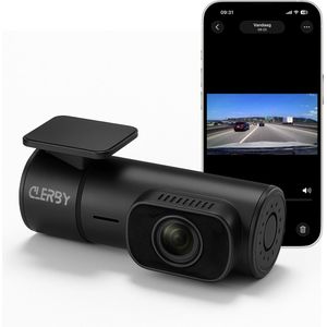 Clerby - Dashcam Mini 2K - Dashcam voor Auto - Nachtzicht - Botsingdetectie - Loop Recording - Zwart