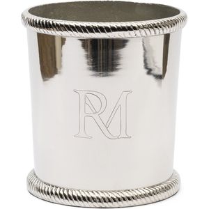 Riviera Maison wijnkoeler, Rond, RM logo, 3 flessen - RM Monogram Wine Cooler 4 Liter - zilver