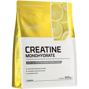 Creatine - Citroen - Creatine Monohydraat - 500 G - Creatine Monohydrate Powder - 166 Porties! - OstroVit