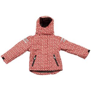 Ducksday regenjas met uitritsbare fleece unisex Funky red