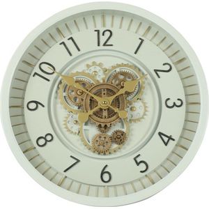 Countryfield Wandklok Celestial metaal Ø46CM wit