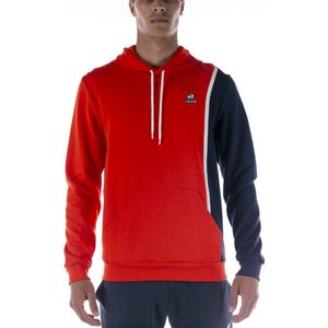 Le Coq Sportif Saison 1 Hoody N°1 M Rood Sweatshirt - Streetwear - Volwassen