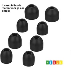 3 Paar Siliconen Earplugs geschikt voor Sony WF-1000XM4/XM3 - S/M/L - In 3 Maten! - van Heble®