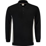 Tricorp Polosweater Bi-Color - Workwear - 302001 - Zwart-Grijs - maat XS