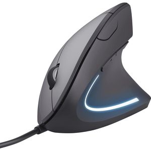 Ergonomische Verticale Muis met LED-verlichting - 1000-1600 DPI, 6 Knoppen, USB voor Windows en Mac