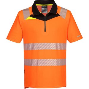 Portwest - DX4 Hi-Vis polo K/M Oranje/zwart