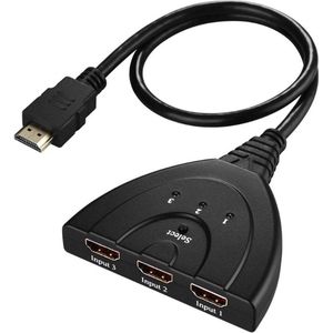 HDMI schakelaar 3 naar 1 - versie 1.3 (Full HD 1080p) - 0,50 meter