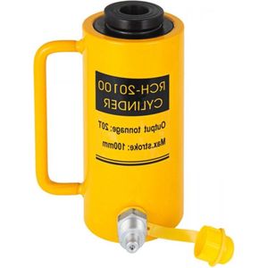 Hydraulische Cilinder - 20 Ton lift - Holle Plunjer - Krikcilinder - 100 mm Slag - Industriële Drukcilinder