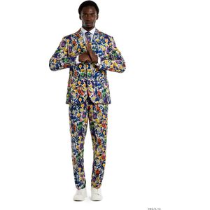 OppoSuits Dragon Ball™ Suit - Officieel Dragon Ball™ Heren Pak - Verkleedkostuum - Carnavalskleding - Multicolor - EU52