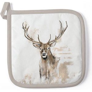 Ambiente Pannenlap Antlers 20x20cm katoen