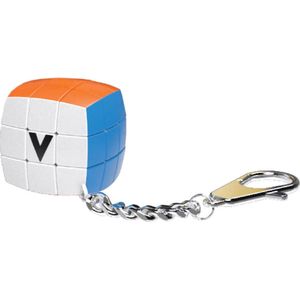 V-cube Sleutelhanger Pillow-puzzel 3,5 X 3,5 Cm Oranje/blauw