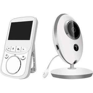 Marviotek - Babyfoon - Babyfoon met Camera - Baby Monitor - Binnencamera - Intercom - IR Audio Video - Temperatuurbewaking - 2,4 GHz - 750 mAh - CMOS - Wit